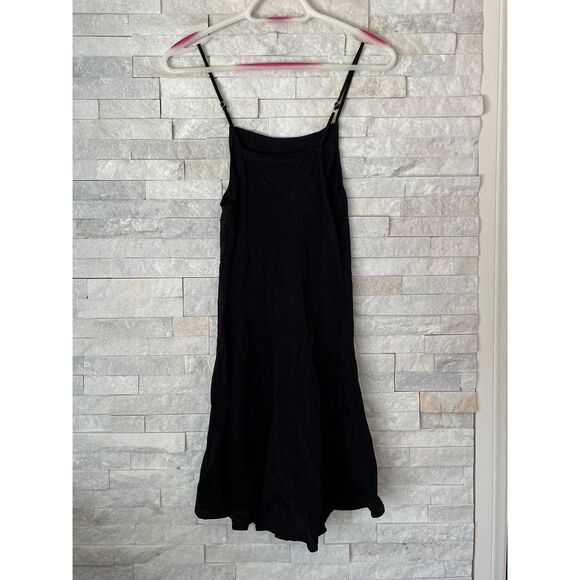 STONE COLD FOX Black 100% Silk Slip Mini Dress Women's Size 2 - Picture 5 of 8